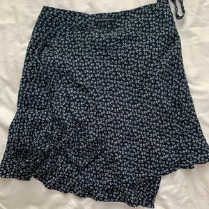Brandy Melville blue Genevieve wrap skirt